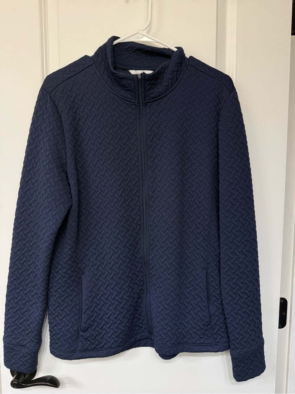 Lady Hagen Navy Quilted Zip-Up Women’s Golf Jacket, XL